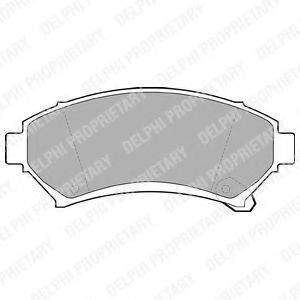 Комплект тормозных колодок, дисковый тормоз DELPHI LP1609
