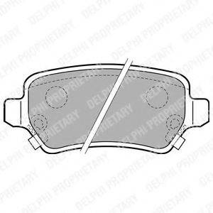 Комплект тормозных колодок, дисковый тормоз DELPHI LP1717