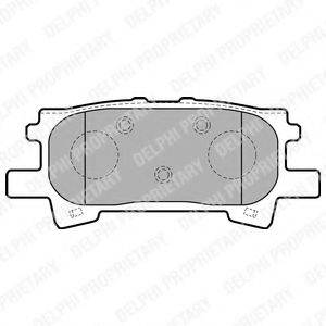 Комплект тормозных колодок, дисковый тормоз DELPHI LP1820