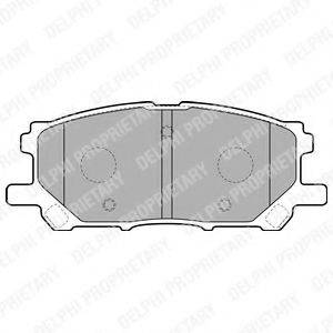 Комплект тормозных колодок, дисковый тормоз DELPHI LP1823
