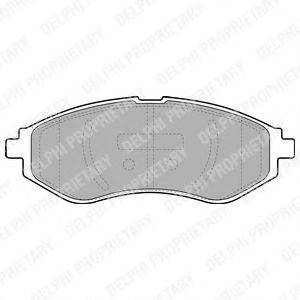 Комплект тормозных колодок, дисковый тормоз DELPHI LP1895