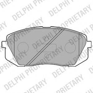 Комплект тормозных колодок, дисковый тормоз DELPHI LP2050