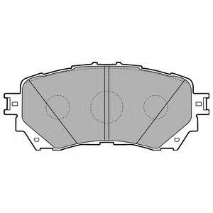 Комплект тормозных колодок, дисковый тормоз DELPHI LP2487
