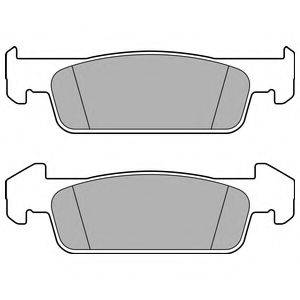 Комплект тормозных колодок, дисковый тормоз DELPHI LP2663