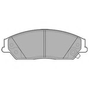 Комплект тормозных колодок, дисковый тормоз DELPHI LP2714