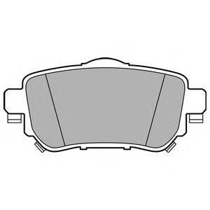 Комплект тормозных колодок, дисковый тормоз DELPHI LP3145