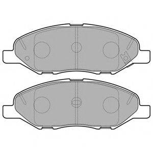 Комплект тормозных колодок, дисковый тормоз DELPHI LP3169