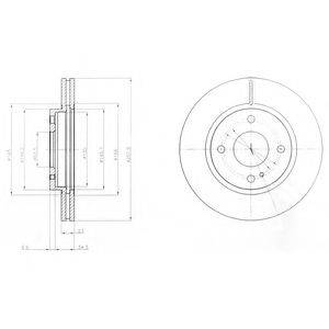 Тормозной диск DELPHI BG4170C