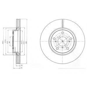Тормозной диск DELPHI BG4236C